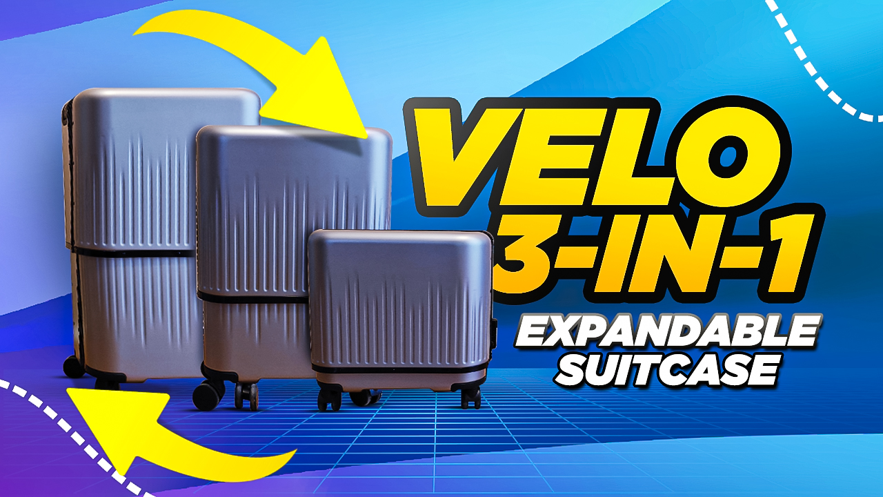 Watch VELO 3-in-1 Expandable Hardside Travel Luggage Review on